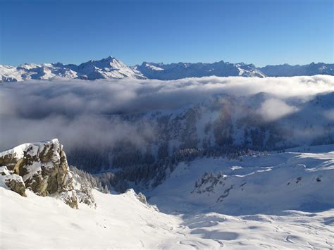 Fotos Gratis Nieve Cordillera Clima Alpino Temporada Cresta