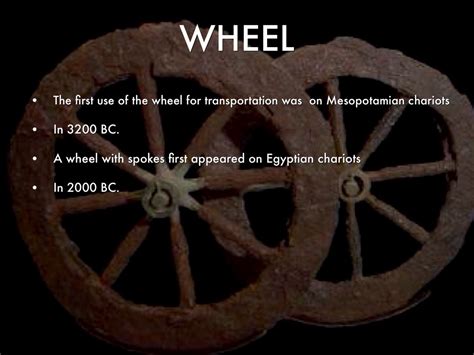 Ancient Mesopotamian Wheels