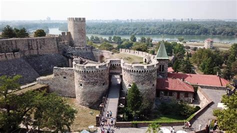 Belgrade Fortress Or Kalemegdan Castle Stock Footage Video 100