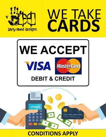 Discover credit cards do not charge an annual fee, which can be intriguing if. Now Accepting Credit/Debit Card Payments | Dirty Hand Designs