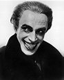 Conrad Veidt in his role as Gwynplaine in the 1928 film "The Man Who ...