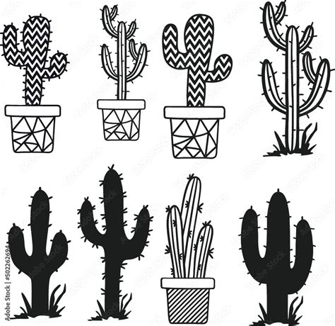 Cactus SVG File Cactus Cut File Desert Scene Svg Cactus Scene Svg