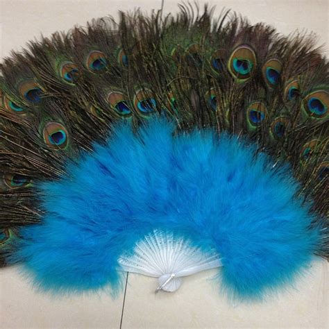 Peacock Feather Fan Etsy