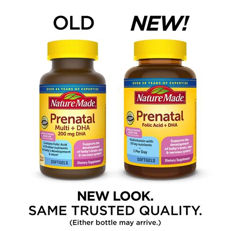 Buy Nature Made Prenatal With Folic Acid Dha Dietary Supplement For