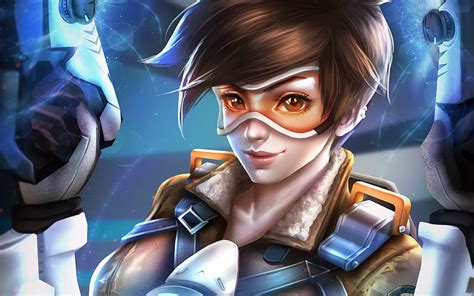 Tracer Gun Cyber Warrior Overwatch Hd Wallpaper Peakpx