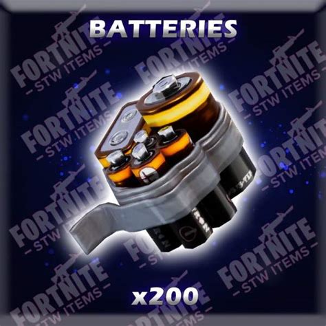 200 X Batteries Crafting Material