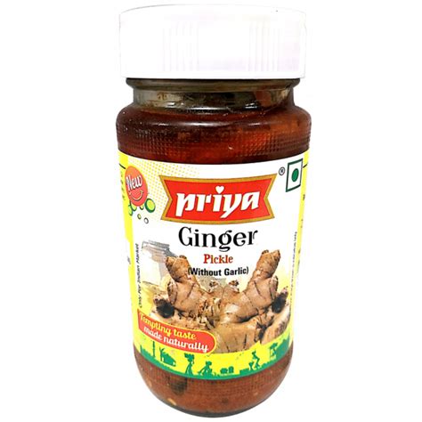 Priya Ginger Pickle Without Garlic 300g