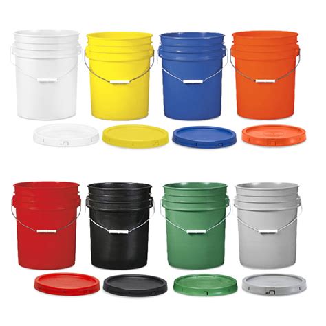 Plastic Bucket W Lid 5 Gal 8 Colors Hollywood Expendables