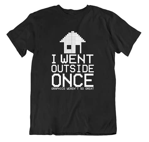 i went outside once graphics not great comedy slogan mens etsy