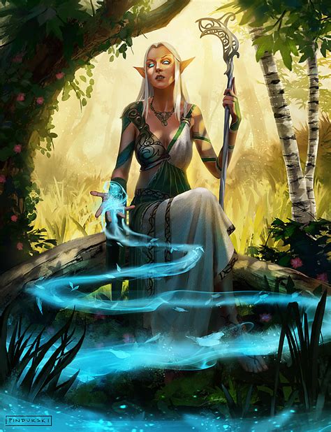 Elf Priestess By Pindurski On Deviantart