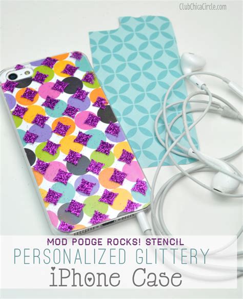 Easy Personalized Glittery Iphone Case Craft Idea
