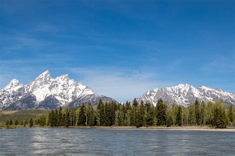 Grand Tetons From The Snake River In Grand Teton National Park Wyoming
