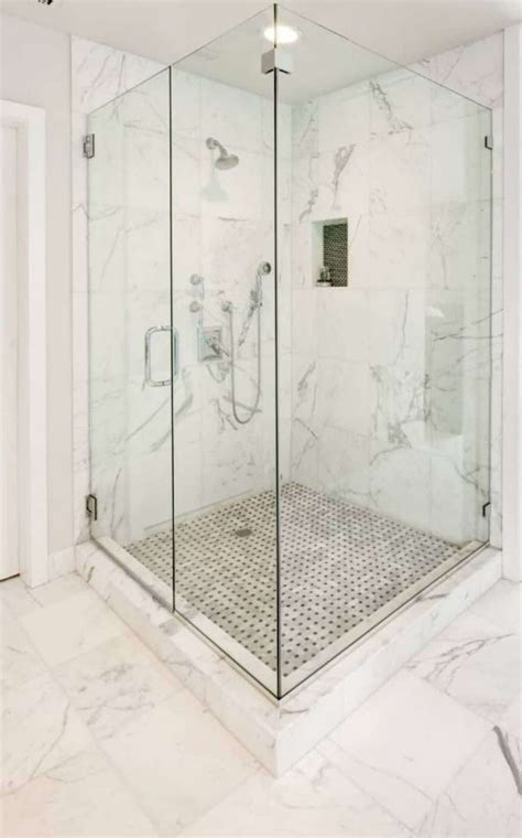 Amazing Bathroom Marble Shower Walls Marble Tile Bathroom White