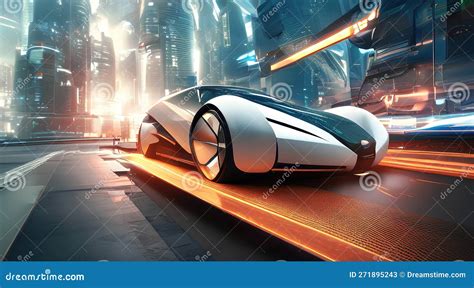 Electric Supercars Futuristic Car Design Modern Sports Car Stock