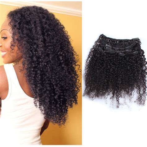 Clip In Hair Extensions 3b 3c Kinky Curly Clip Ins 120gset African