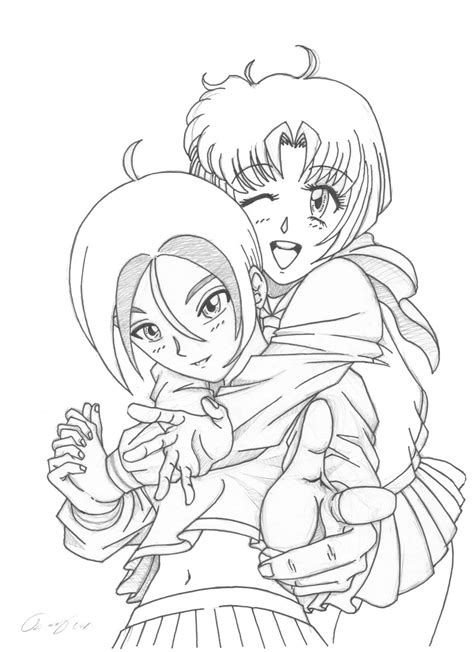 Learn how to draw anime friends pictures using these outlines or print just for coloring. Best Friends Drawing at GetDrawings | Free download