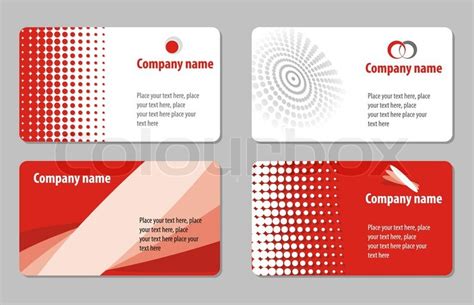 business card template collection stock vector colourbox