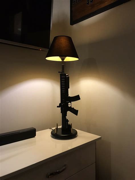 Modern Pistol Gun Lamp Design Rifle Ak47 M16 Vietnam War Etsy