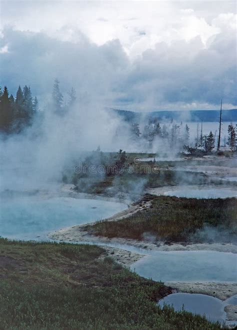Thermal Pools At Yellowstone National Park Stock Photo Image Of
