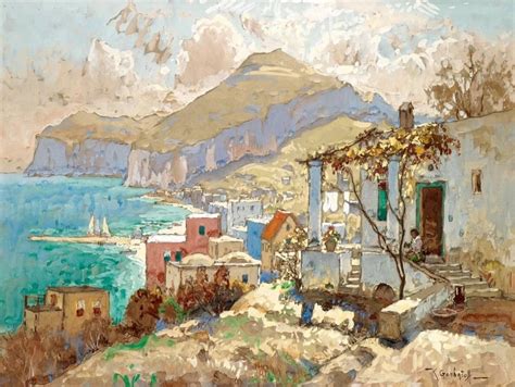 Capri Painting Konstantin Gorbatov Oil Paintings