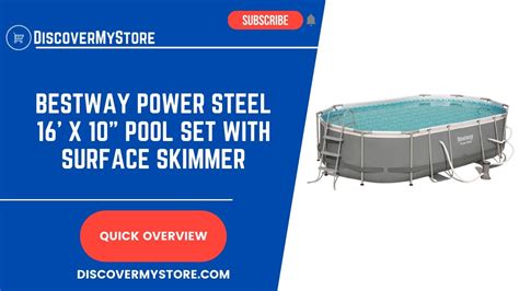 Bestway Power Steel 16 X 10 Pool Set With Surface Skimmer Youtube