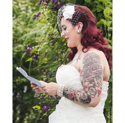 Tattooed Bride Inspiration Inked Brides That Rocked Their Wedding Day