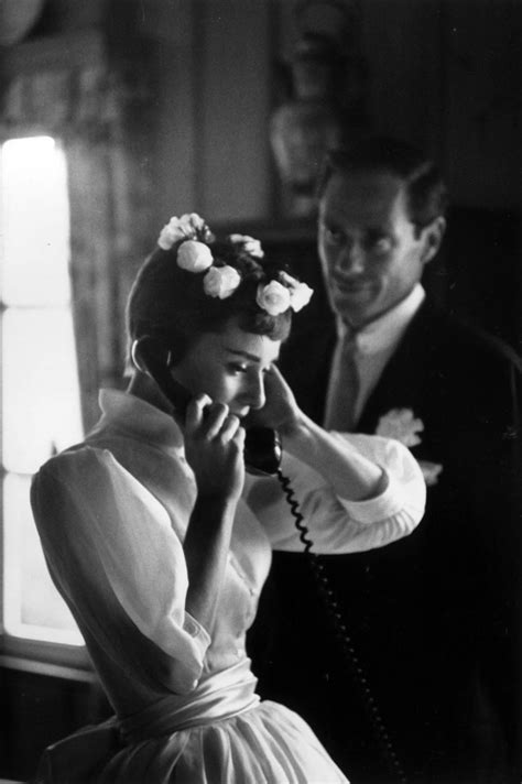 Rare Photographs Of Audrey Hepburn And Mel Ferrer On Their Wedding Day