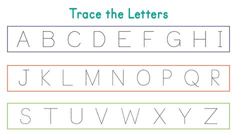 Free Alphabet Traceable Templates To Print