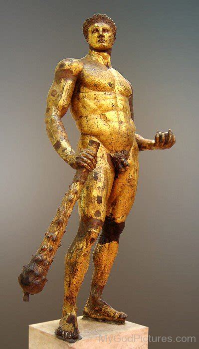 Golden Statue Of Hercules