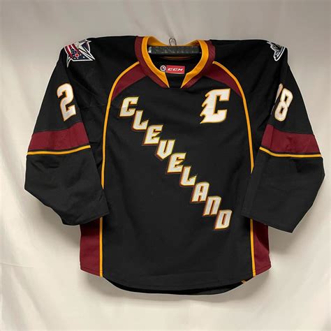 Ahl Authentic 2020 21 Cleveland Monsters Captains Jersey Worn And