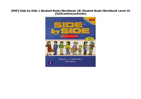 Pdf Side By Side 1 Student Bookworkbook 1b Student Bookworkbook