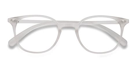 Hubris Round Matte Clear Full Rim Eyeglasses Eyebuydirect