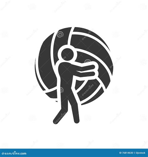 Dise O Del Deporte Del Voleibol De La Bola Ilustraci N Del Vector