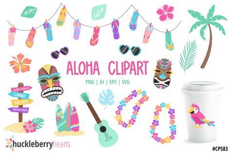 Aloha Clipart Huckleberry Hearts