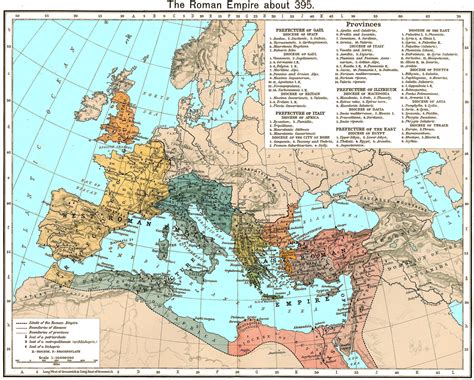 Roman Empire Map With Key