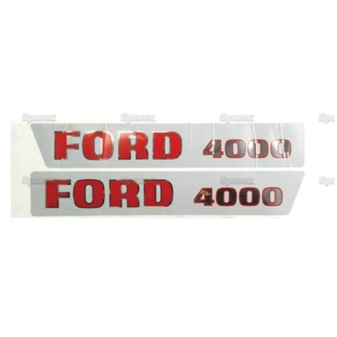 Decal Set Compatible With Ford 4000 Tractor Early Type Ebay
