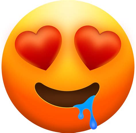 Drooling Face With Heart Eyes Emoji Download For Free Iconduck