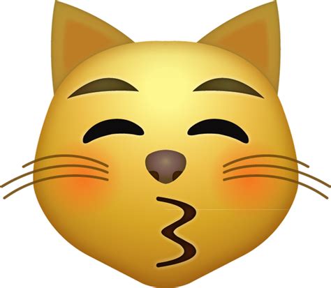 Kissing Cat Emoji Free Download Iphone Emojis Emoji Island
