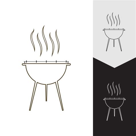 Barbecue Icon Vector Illustration 7979214 Vector Art At Vecteezy