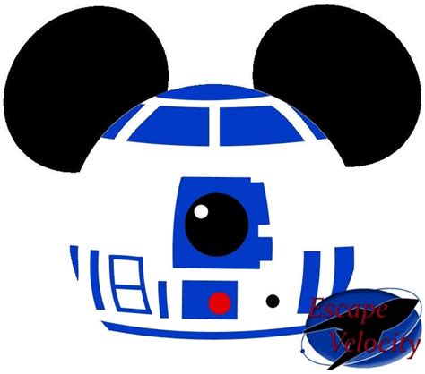 R2d2 Mickey Ears Cut File For Silhouette Cricut Svg File Etsy