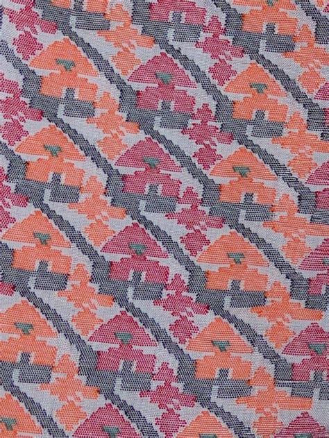 Local Style Traditional Nepalese Dhaka Fabric Textile Patterns