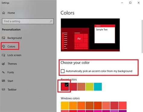 How To Add Custom Color Theme To Start Menu Of Windows 1110