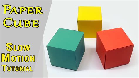 How To Make A Paper Cube Box Diy Origami Cube Box Making Tutorial