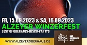 Alzeyer Winzerfest 2023: Disco-Party, Oberhaus Alzey, Bingen Am Rhein ...