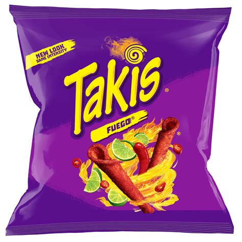Takis Fuego Hot Chili Pepper And Lime Tortilla Chips 12 Pack 2 Oz Bags