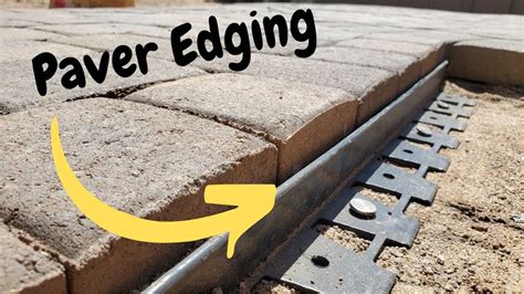 How To Edge Concrete Pavers The Right Way Youtube