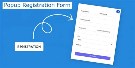 Popup Registration Form In Html Css Code Demo