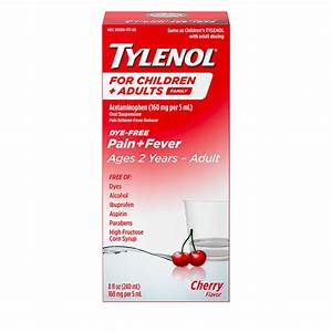Tylenol Adults Children Liquid Medicine With Acetaminophen Tylenol