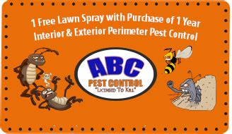 $5 off (9 days ago) today, there is a total of 11 do it yourself pest control coupons and discount deals. Pest Control Coupons - Ez As ABC Pest