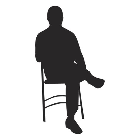 Man Sitting On Chair 1 Transparent Png And Svg Vector File